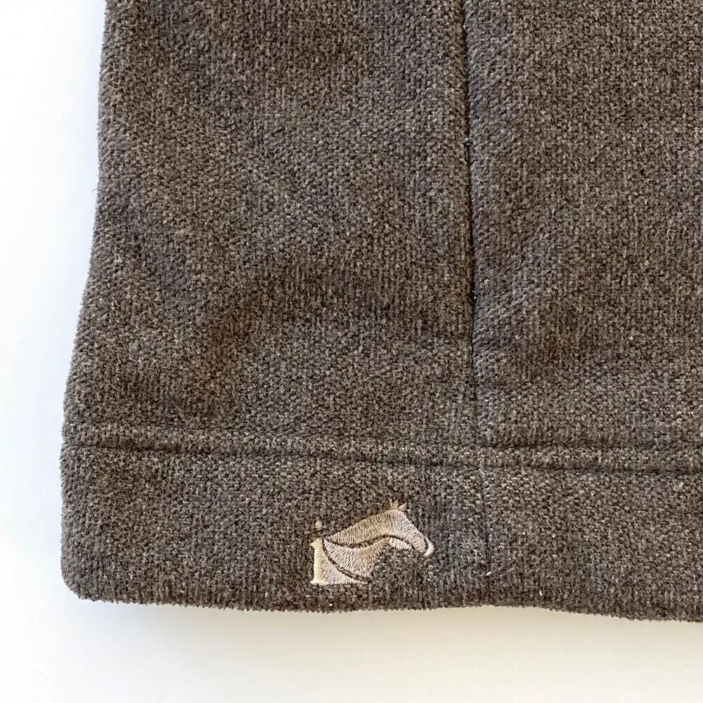 Irideon Brown Fleece Riding Vest Large USA Made
